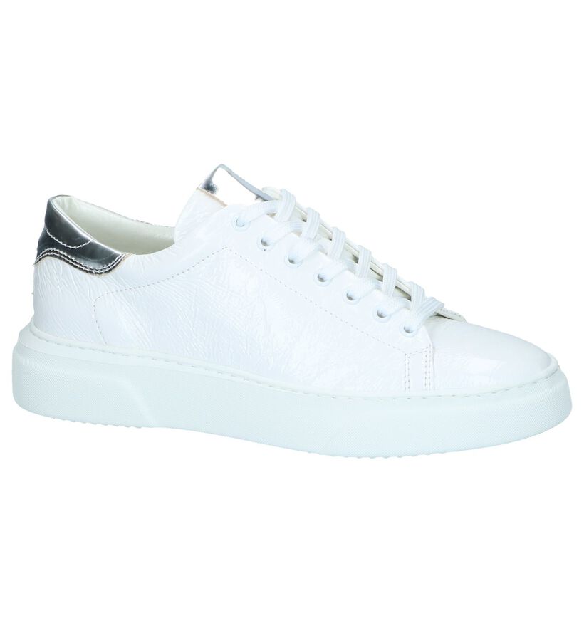 Witte Lage Sneakers Hip in lakleer (249230)