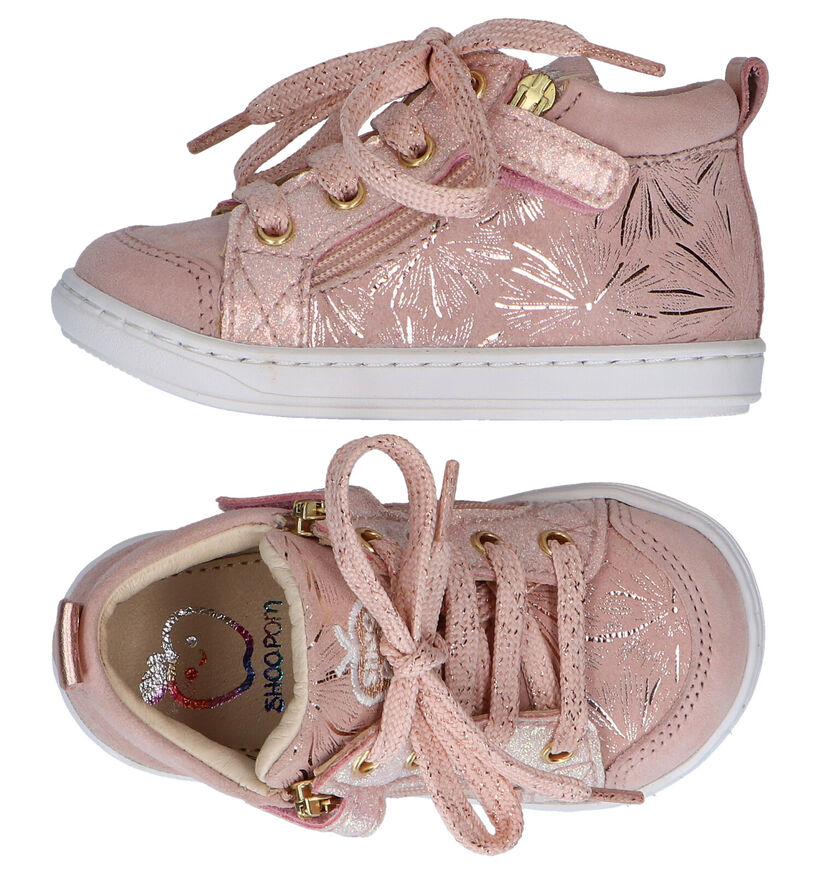 Shoo Pom Bouba Bi Zip Roze Bottines in leer (304743)