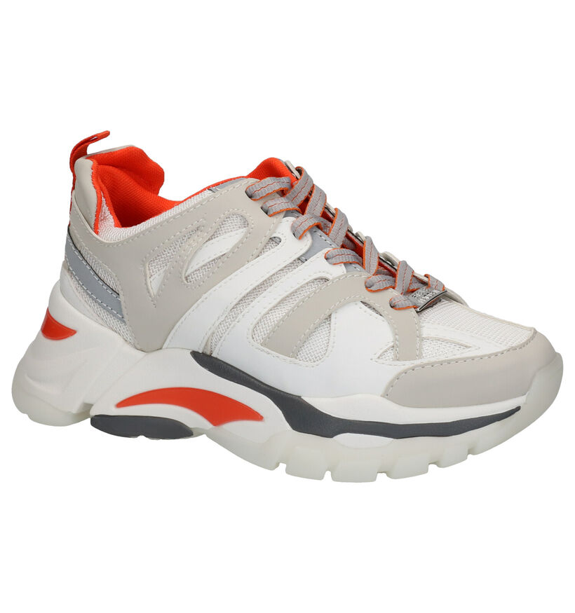Steve Madden Bronte Ecru Sneakers in kunstleer (256078)
