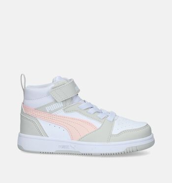 Puma Rebound Mid Baskets Blanc/Rouge