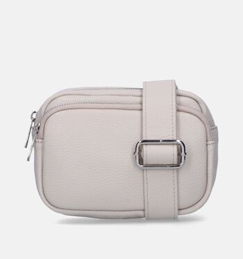 Sac porté croisé beige