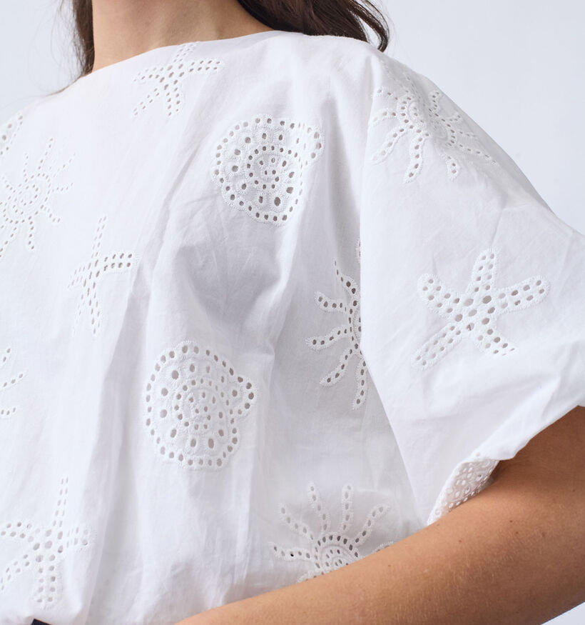 Sisters Point Gufo Witte Blouse voor dames (377822)