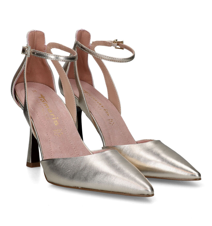 Tamaris Gouden High Heel Pumps met Riempje voor dames (320582)