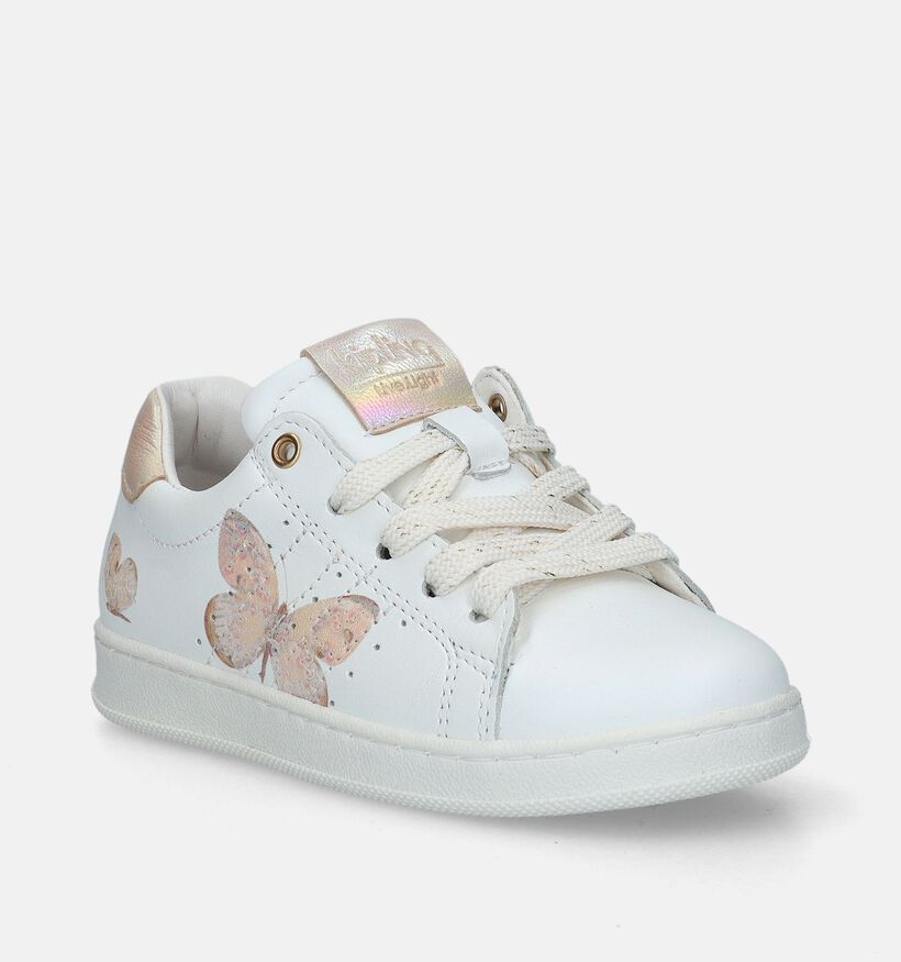 Kipling Louise 1 Witte Sneakers voor meisjes (339762) - geschikt voor steunzolen