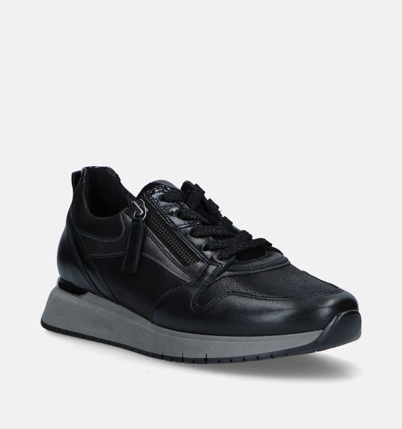 Gabor OptiFit Zwarte Sneakers voor dames (344790) - geschikt voor steunzolen