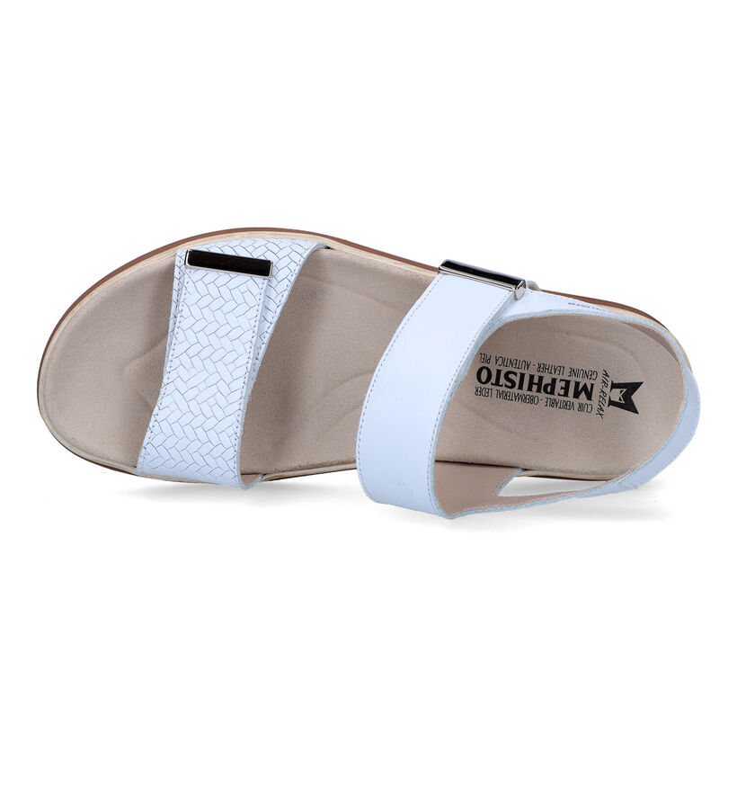 Mephisto Dominica Sandales avec talon compensé en Blanc pour femmes (354278)