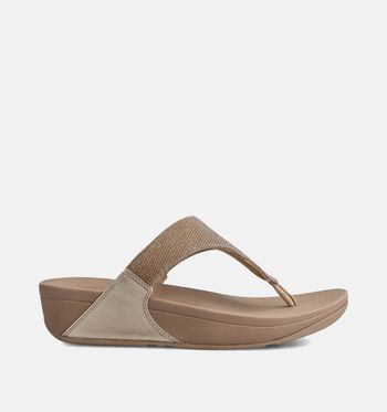 FitFlop Lulu Slippers Zwart/Beige/Blauw