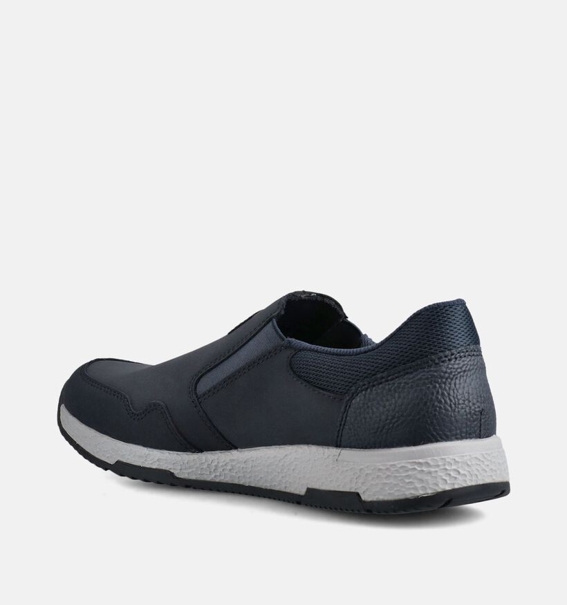 Rieker Chaussures &agrave; enfiler en Bleu fonc&eacute; pour hommes (367560) - pour semelles orthop&eacute;diques