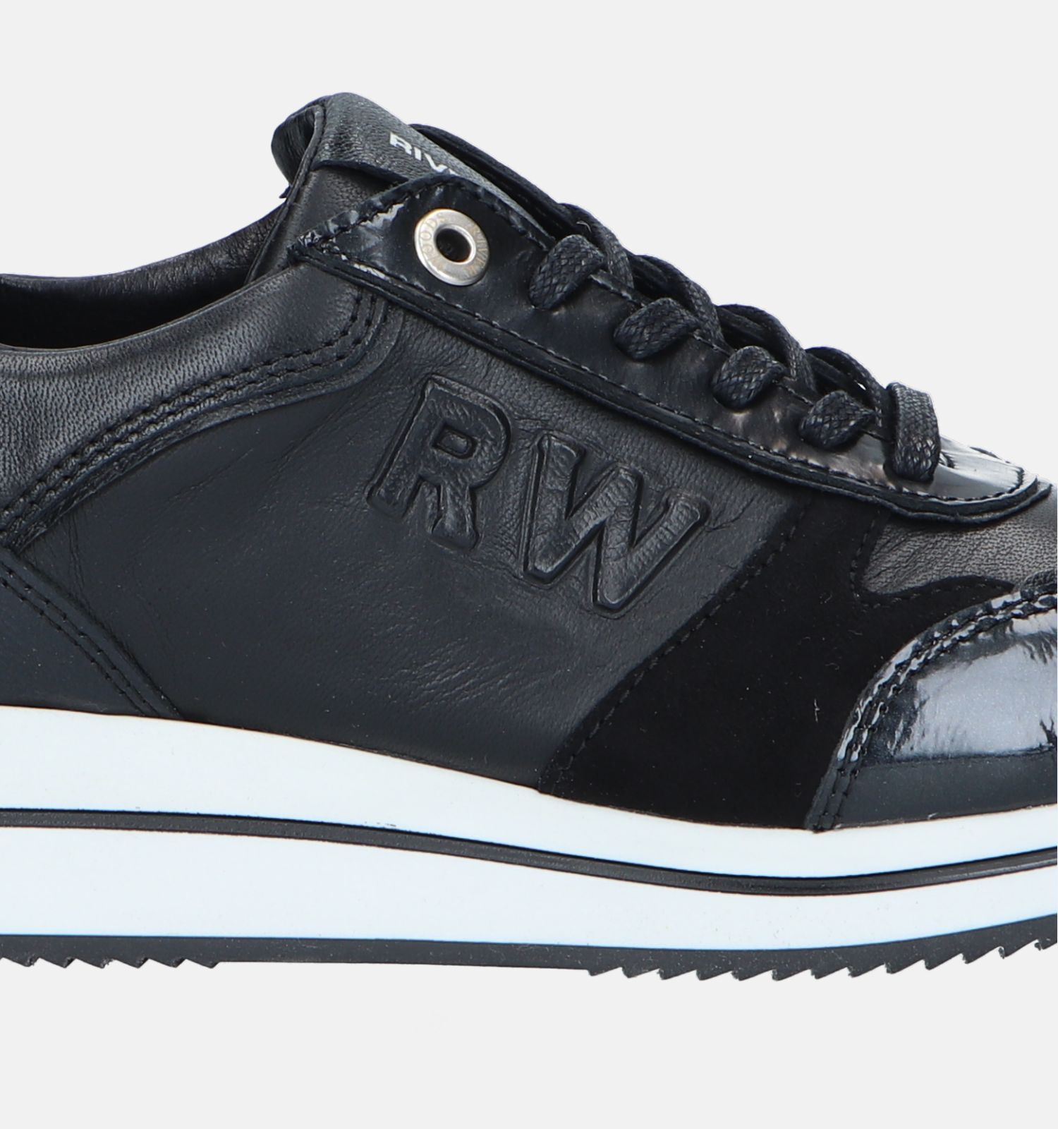 River Woods Marylou Zwarte Sneakers Dames Sneakers Online op TORFS.BE