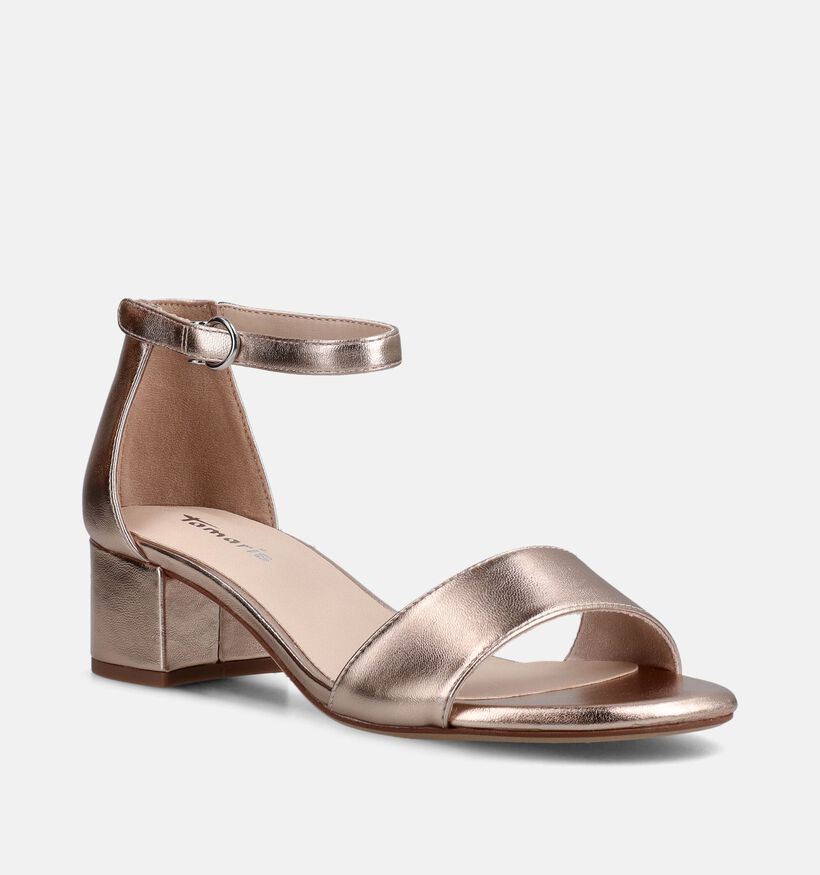 Tamaris Sandales &agrave; talons en Or rose pour femmes (371683)