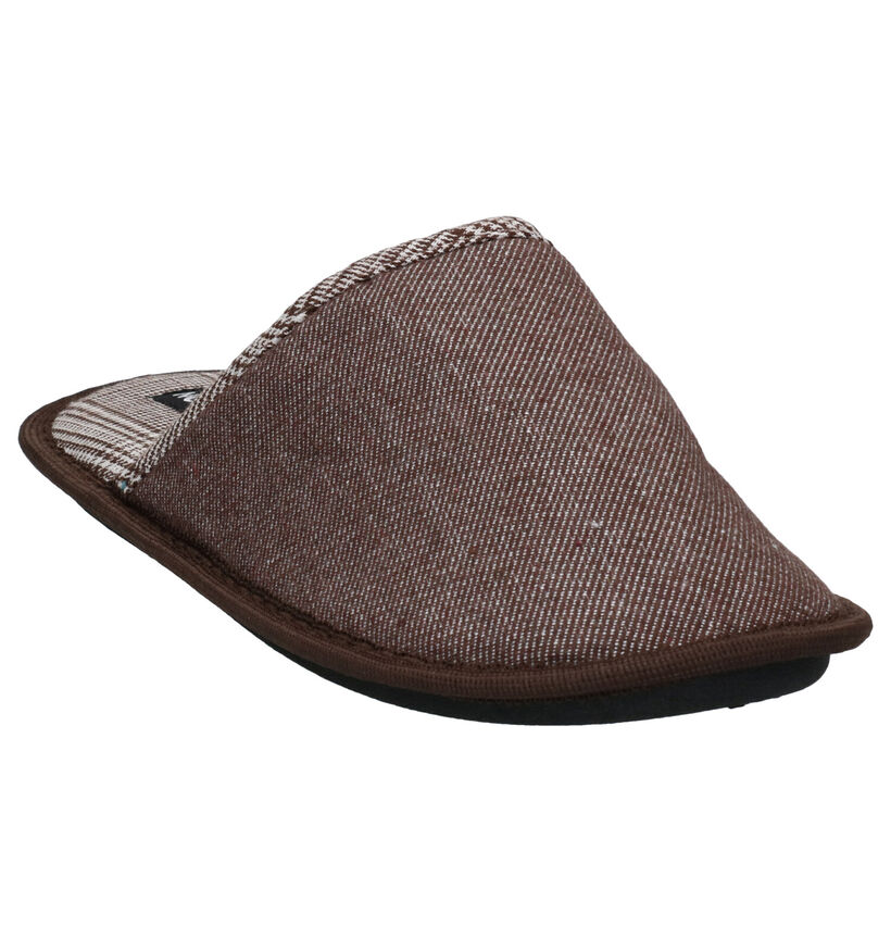 Lamasa Noctis Pantoufles en Marron pour hommes (296313)