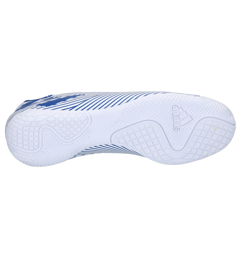 adidas Nemiziz 19.4 Chaussures de Foot en Blanc/Bleu en simili cuir (265402)