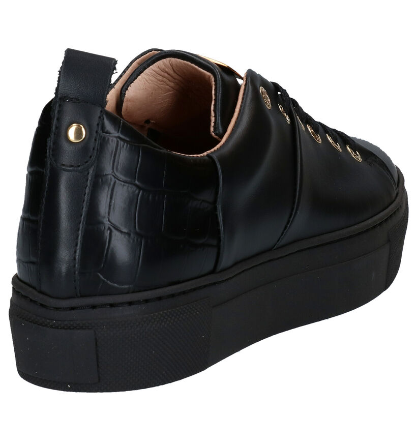 Scapa Zwarte Veterschoenen in leer (281247)
