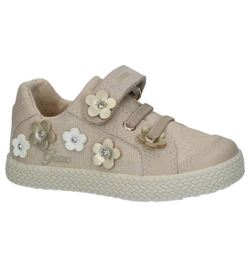 Beige Schoentjes met Bloemen Geox in stof (237974)