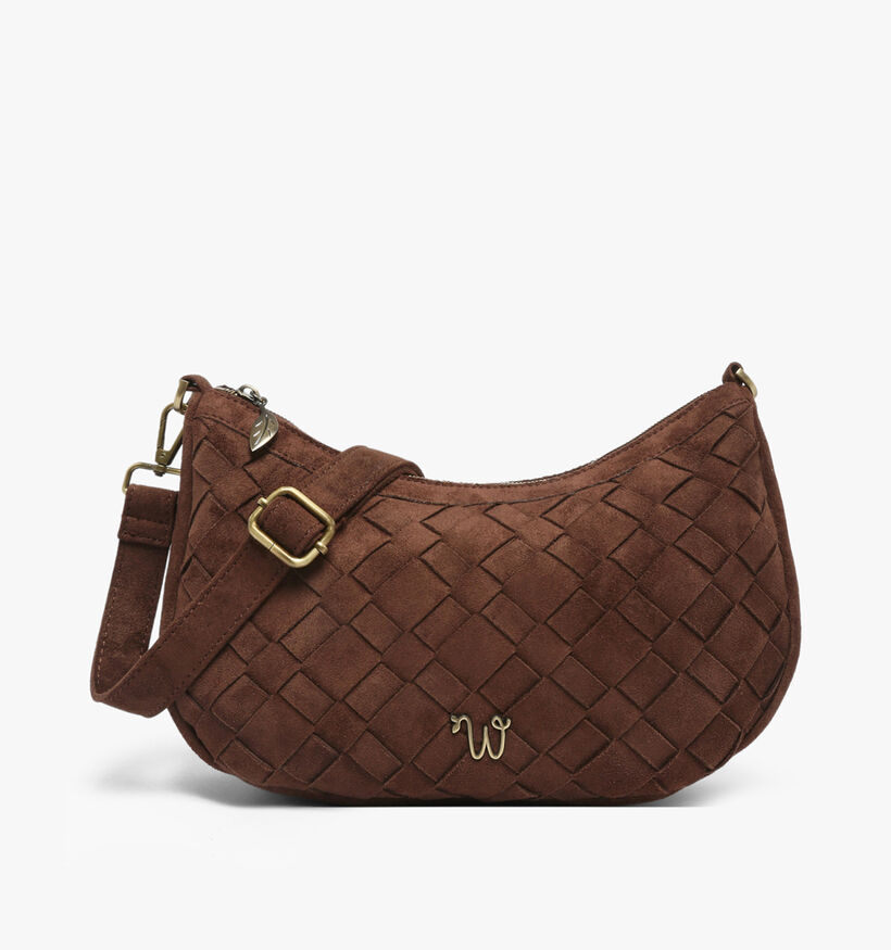 Woomen Aubepine Donkerbruine Crossbodytas voor dames (378679)