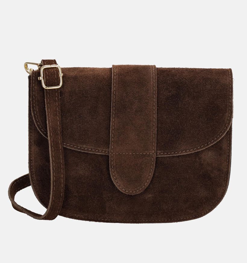 Charm London Donkerbruine Crossbodytas voor dames (373515)