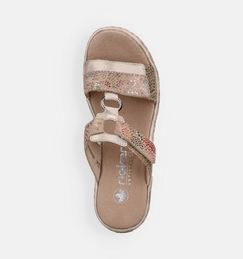 Rieker Beige Slippers voor dames (370411)