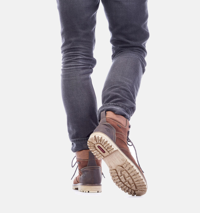 Rieker Tex Bottines en Marron pour hommes (347454)