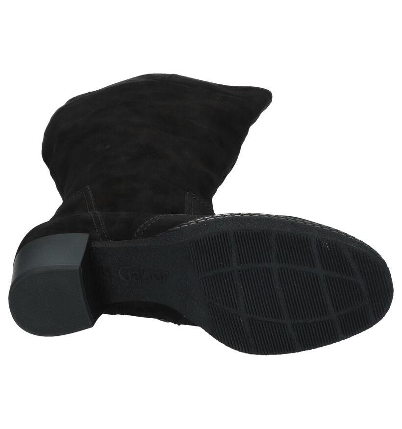 Gabor Comfort Bottes hautes en Noir en daim (231230)