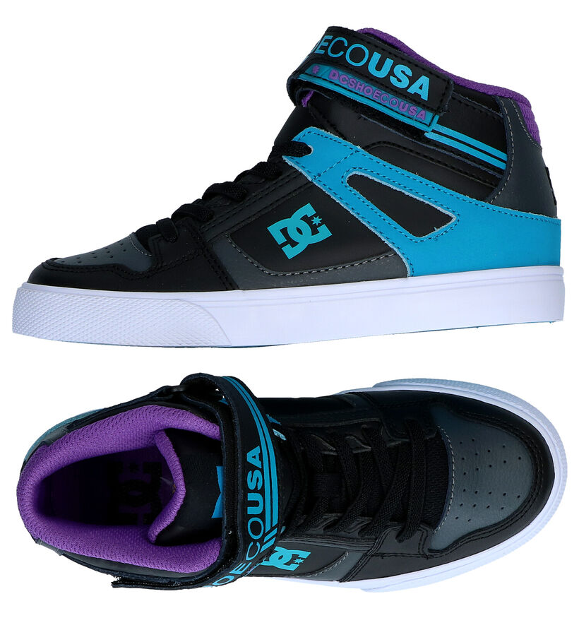 DC Shoes Pure High Top Baskets montantes en Cognac pour filles, gar&ccedil;ons (360799)