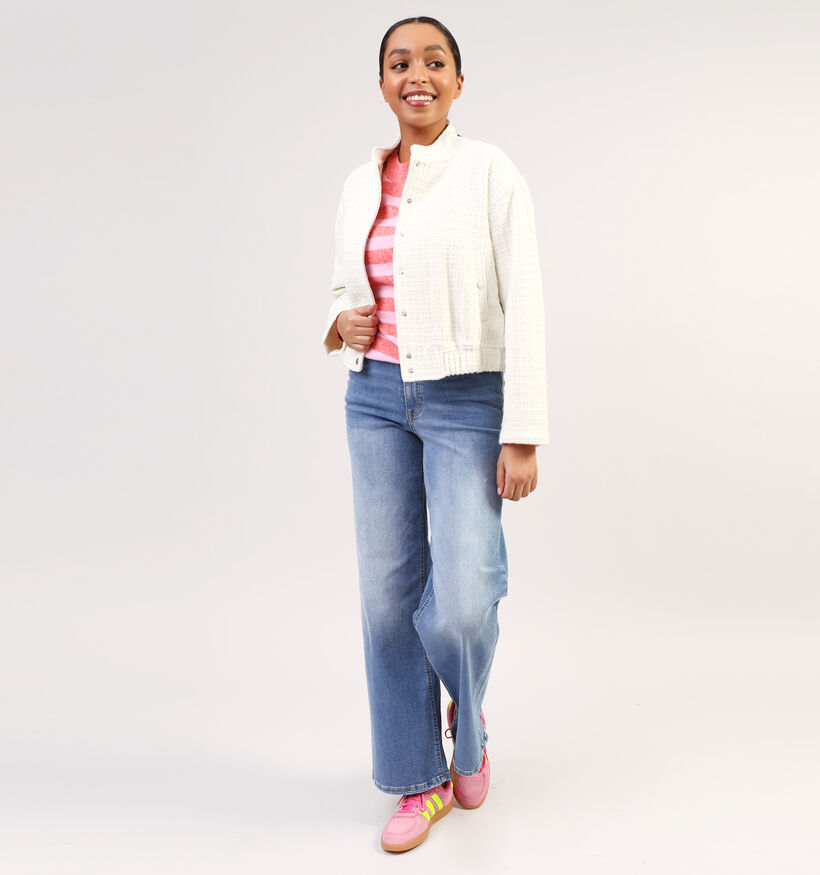 Minus Sisma Bomber Witte Jas voor dames (352006)
