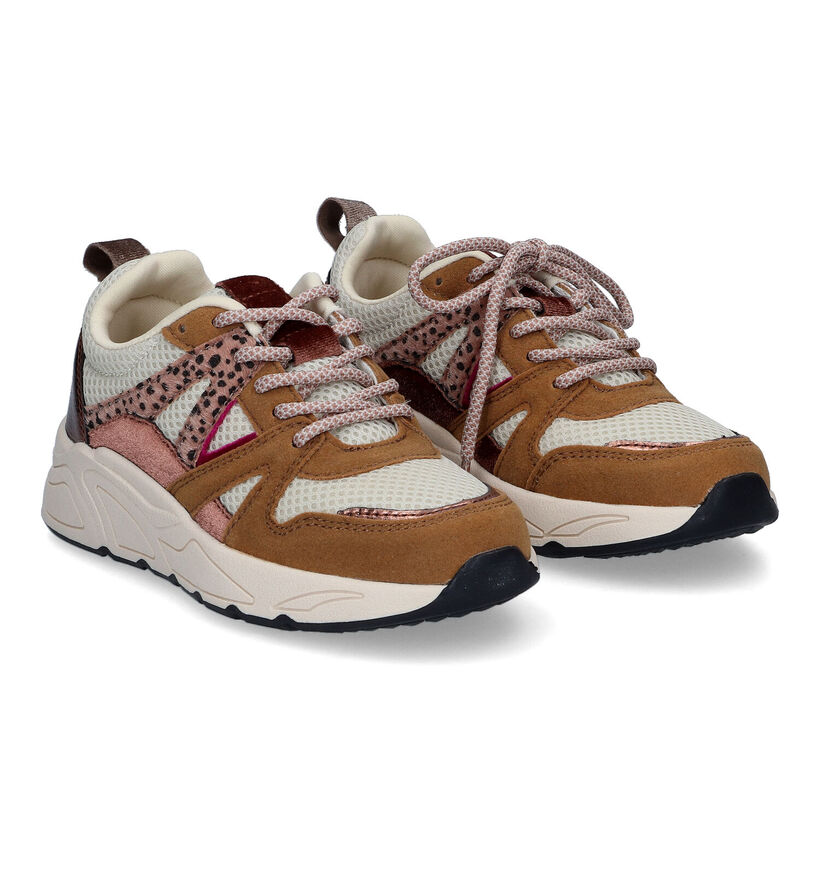 Poelman Baskets basses en Écru en simili cuir (325180)