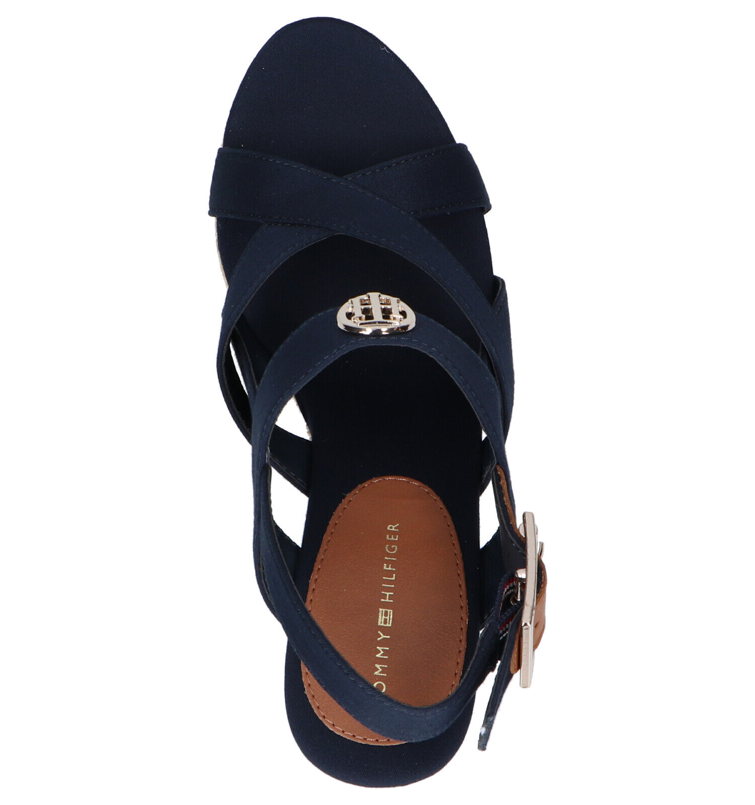 Tommy Hilfiger Sandales compensees en Bleu fonce Femmes Sandales en ligne sur TORFS.BE