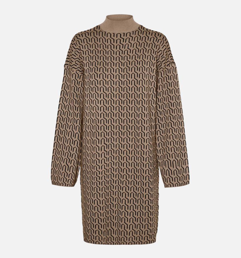 Vero Moda Goldneedle Art Bruine Trui Jurk voor dames (340562)