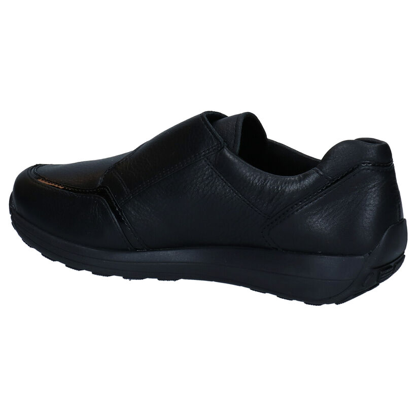 Ara Merano Zwarte Velcroschoenen in leer (298964)