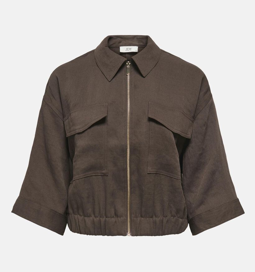 JDY Finn Donkerbruine Korte Blazer voor dames (378308)