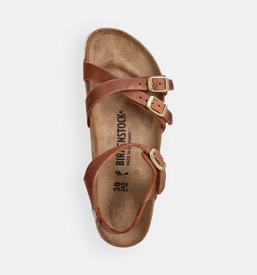 Birkenstock Kumba Natural Leather Cognac Sandalen voor dames (368223)