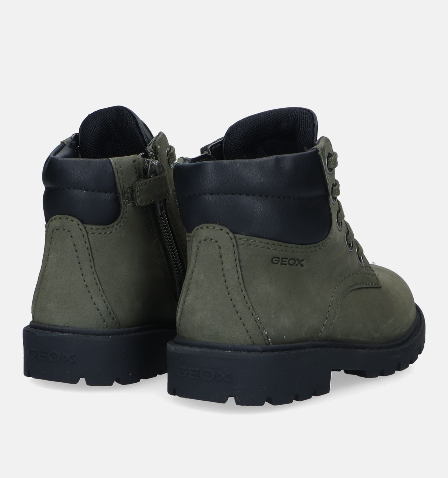 Geox Shaylax Groene Veterboots Jongens Boots Online op TORFS.BE