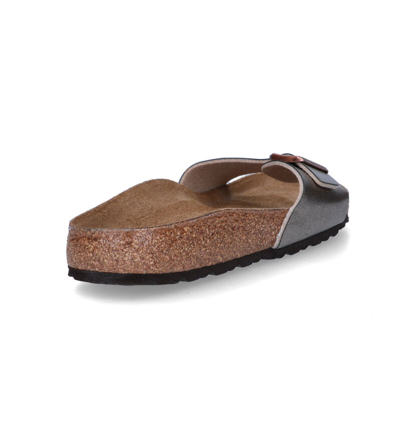 Birkenstock Madrid Birko-Flor Witte Slippers voor dames (338044)