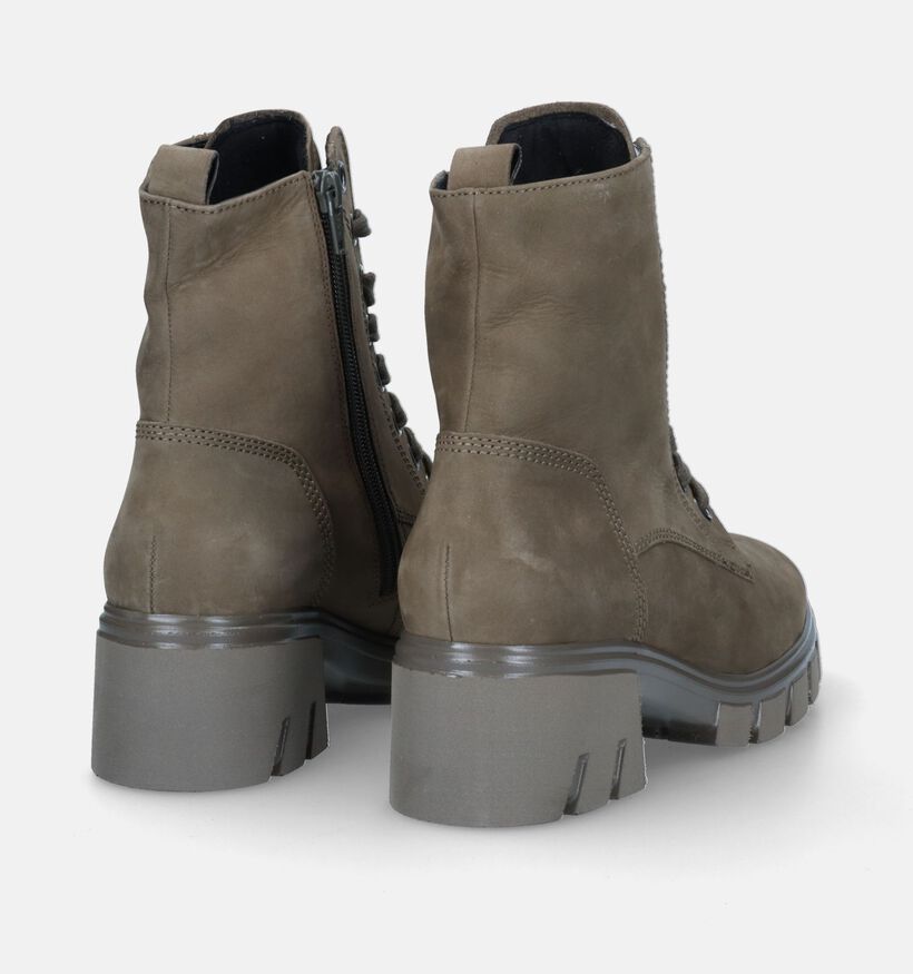 Gabor Kaki Bottines voor dames (331197) - geschikt voor steunzolen