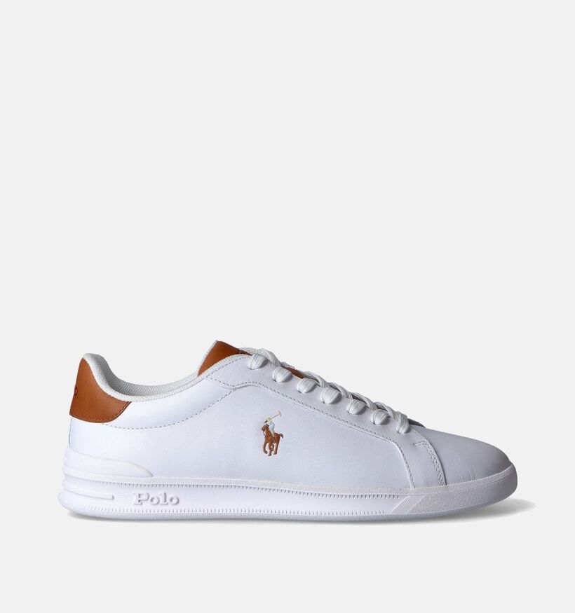 Polo Ralph Lauren Court II Witte Veterschoenen voor heren (350917)