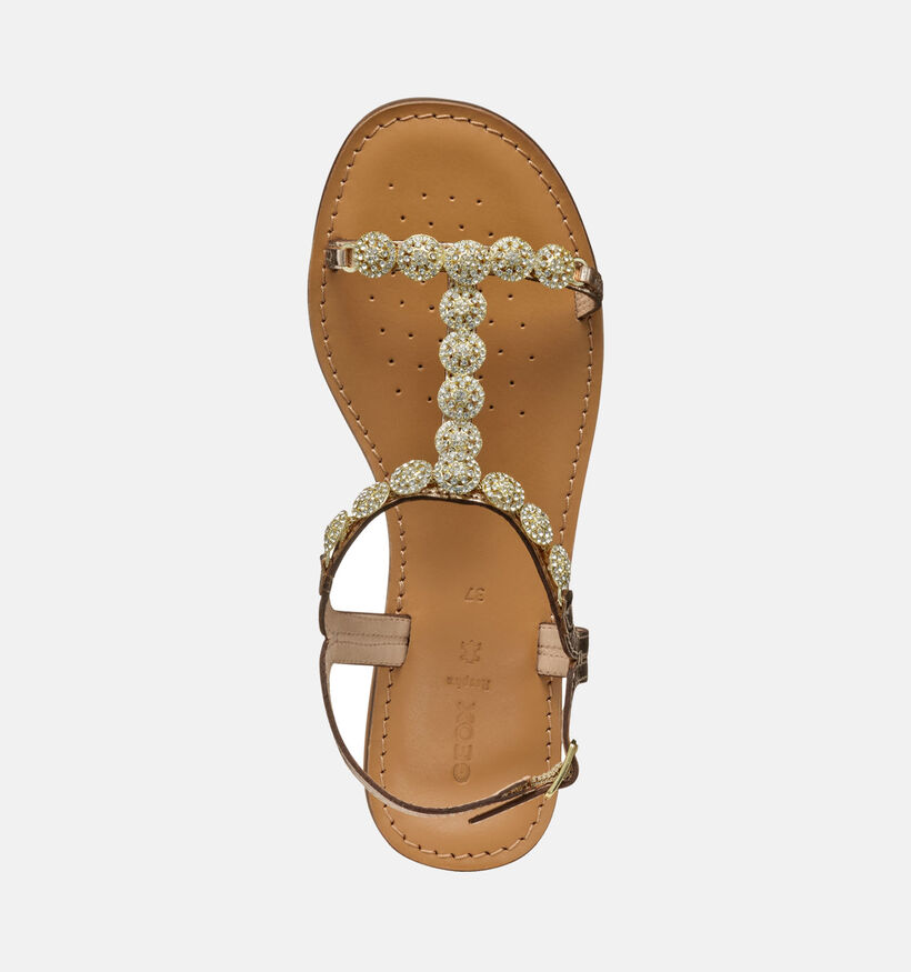 Geox Maddalusiac Gouden Sandalen voor dames (351677)