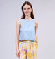 Pieces Smidi Débardeur en Bleu pour femmes (352466)