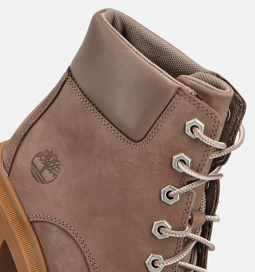 Timberland Allington Heights 6IN Bottines à lacets en Taupe pour femmes (360164) - pour semelles orthopédiques