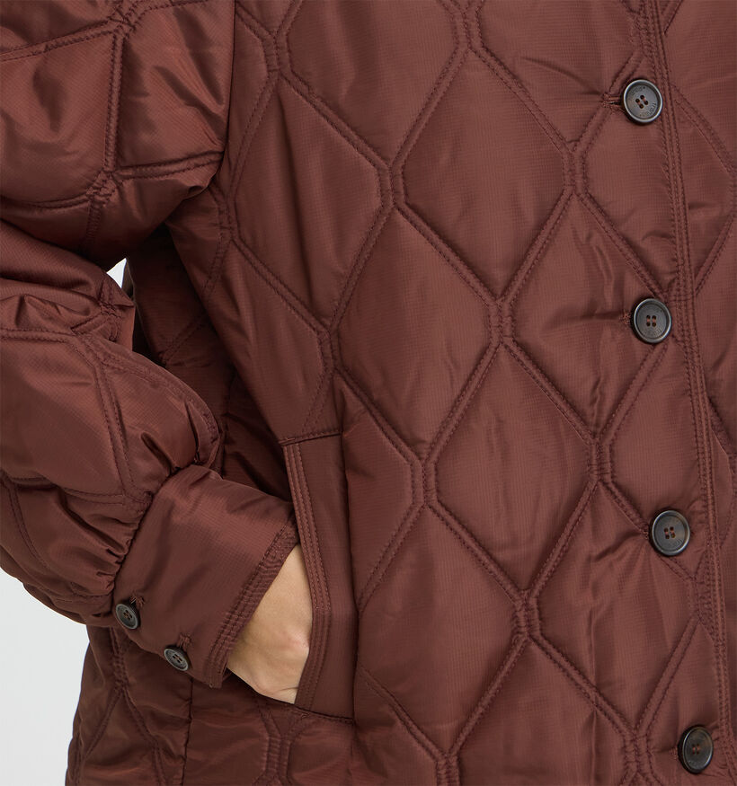 Fransa Agate Manteau court en Bordeaux pour femmes (377848)
