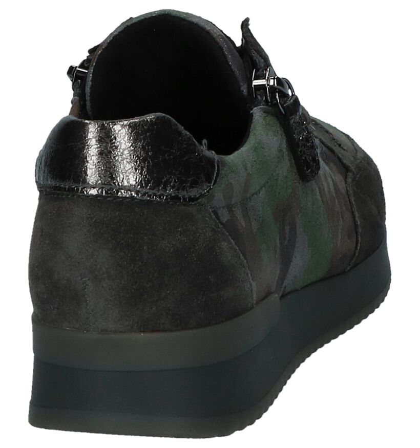 Gabor Chaussures à lacets en Vert kaki en cuir (231172)