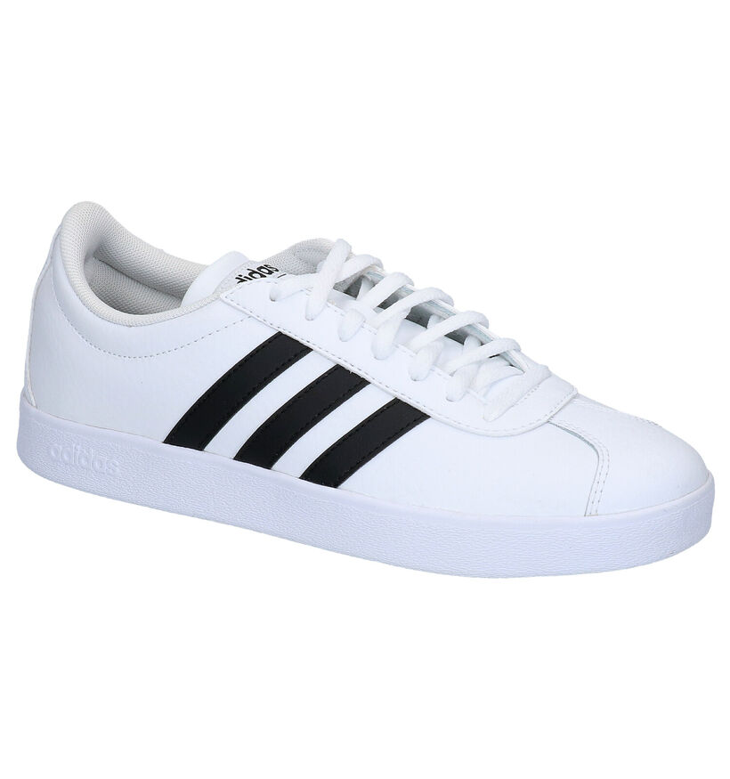 adidas VL Court 2.0 Witte Sneakers in kunststof (301167)