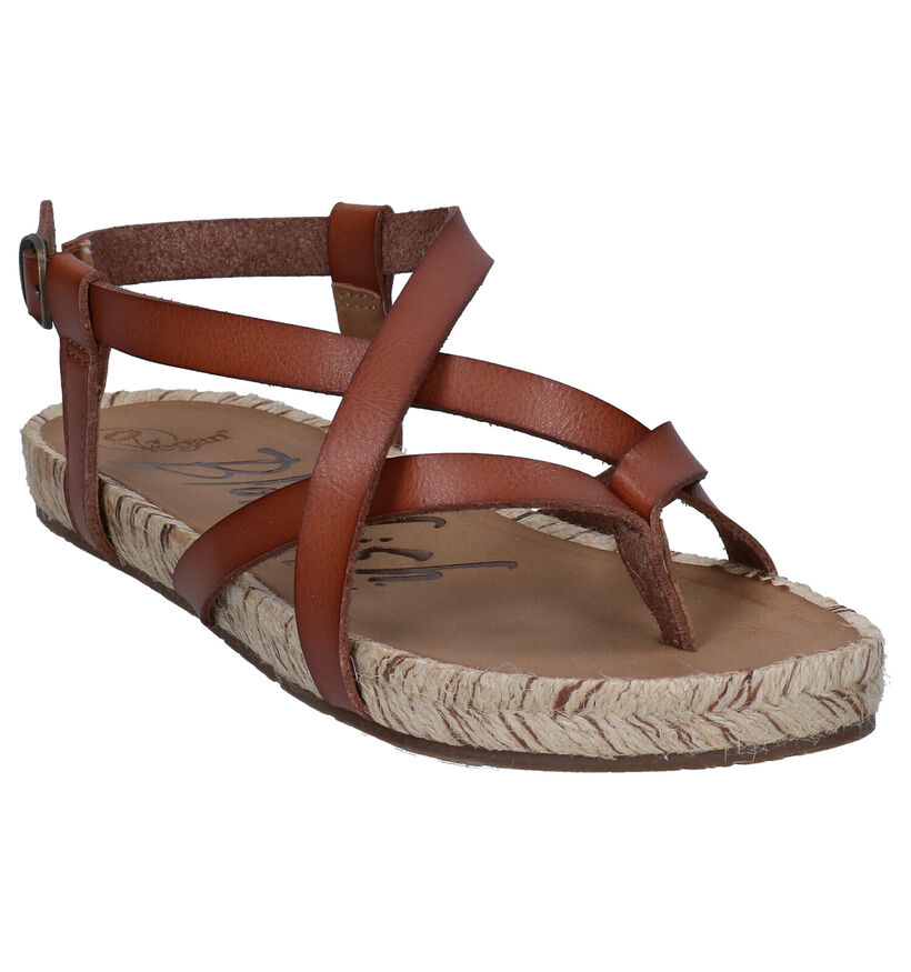 Blowfish Malibu Granola Rope Vegan Sandales en Cognac en simili cuir (289527)