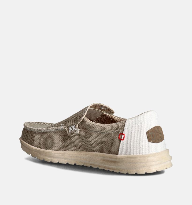 HEYDUDE Mikka Braided Chaussures à enfiler en Beige pour hommes (353466) - pour semelles orthopédiques