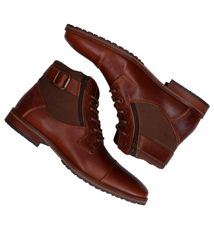 Bullboxer Chaussures hautes en Cognac en cuir (279117)