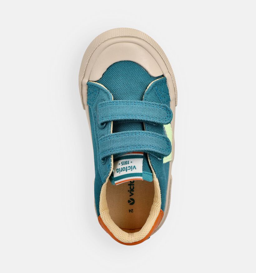Victoria Tribu Minimalista Blauwe Lage Sneakers voor meisjes, jongens (371001)