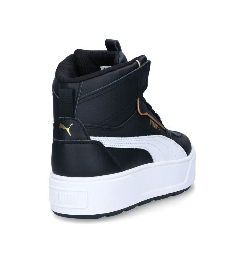 Puma Karmen Rebelle Mid Baskets en Noir pour femmes (318652) - pour semelles orthopédiques