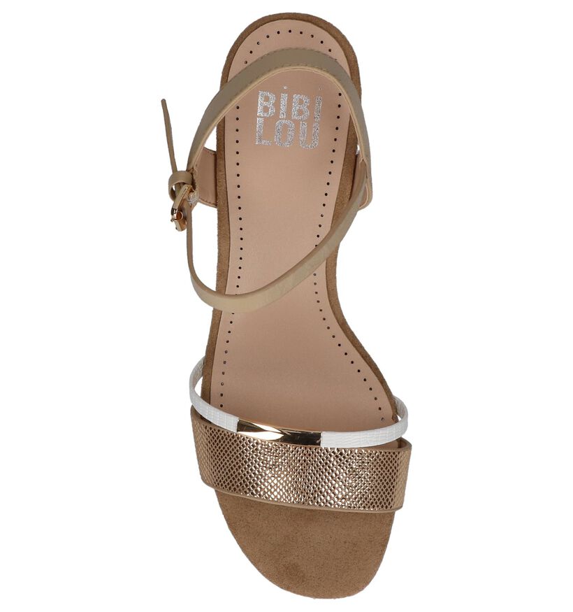 Gouden Geklede Sandalen Bibi Lou, , pdp