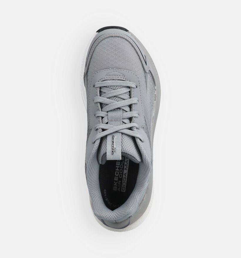 Skechers Max Cushioning Baskets basses en Gris pour filles, gar&ccedil;ons (377111)