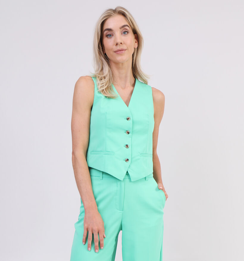 Vero Moda Rikabua Groene Sleeveless Blazer voor dames (327206)