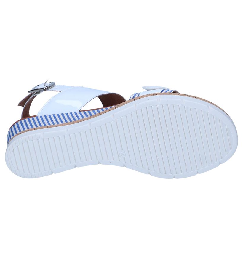 Witte Sandalen met Sleehak River Woods Pasta in kunstleer (246519)